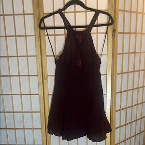 Free People Burgundy Mini Dress